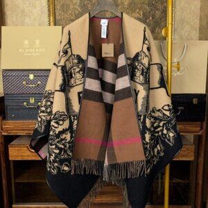 Burberry Reversible Jacquard Shawl Scarf